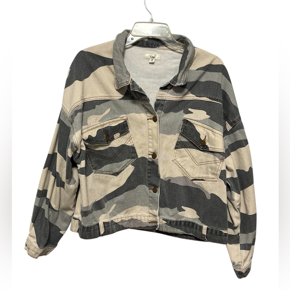 Easel Camouflage Utility cropped Jacket Women’s Size: Medium